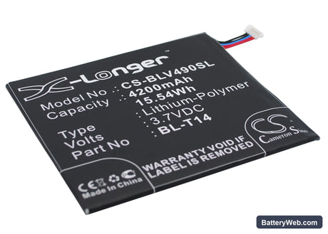 LG G Pad 8.0 Replacement Battery, 3.7V, 4200mAh, Li-Polymer 2