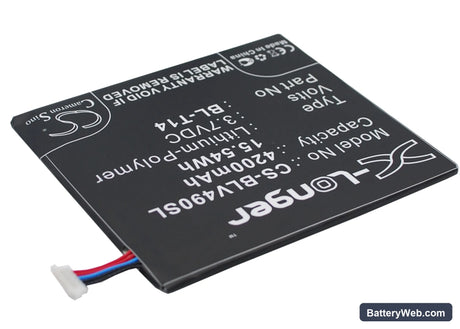 LG G Pad 8.0 Replacement Battery, 3.7V, 4200mAh, Li-Polymer 3