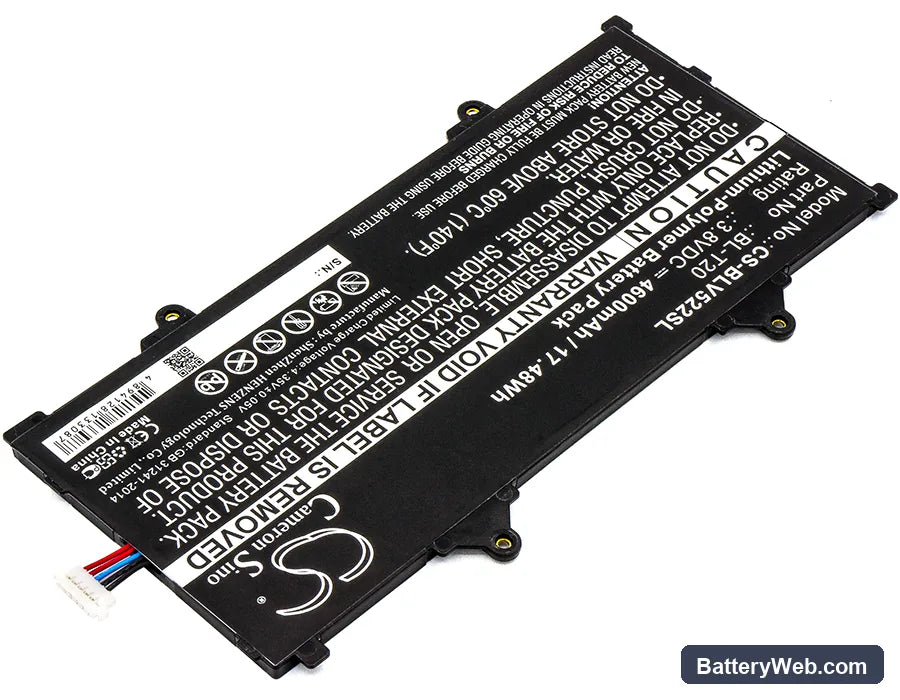 LG G Pad X 8.0 Replacement Battery, 3.8V, 4600mAh, Li-Polymer 2