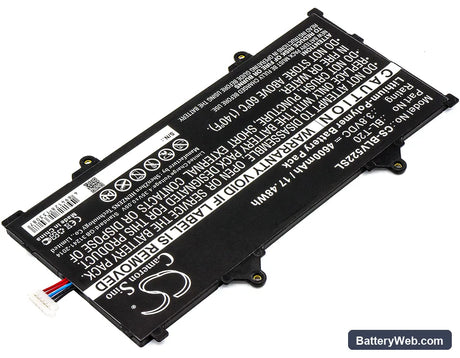 LG G Pad X 8.0 Replacement Battery, 3.8V, 4600mAh, Li-Polymer 2
