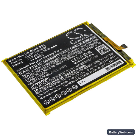 BLU V9 Replacement Battery, 3.8V, 3800mAh, Li-Polymer 1
