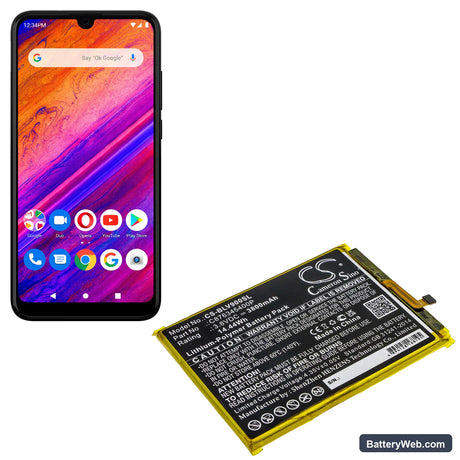 BLU V9 Replacement Battery, 3.8V, 3800mAh, Li-Polymer 5