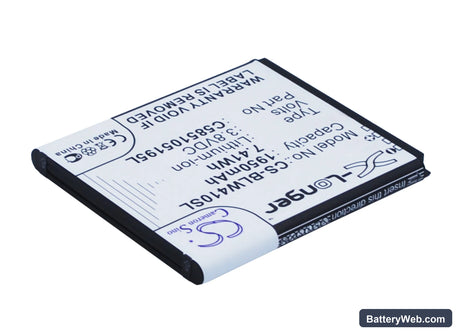 BLU Win JR Replacement Battery, 3.8V, 1950mAh, Li-ion 2