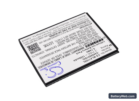 BLU Studio Mini Replacement Battery, 3.7V, 1550mAh, Li-ion 2