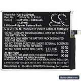 BLU Life One X2 Replacement Battery, 3.85V, 3000mAh, Li-Polymer 3