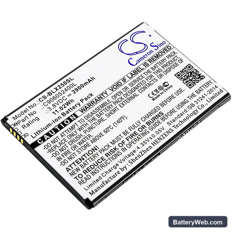 BLU Energy X2 Replacement Battery, 3.8V, 2900mAh, Li-ion 1