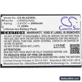 BLU Energy X2 Replacement Battery, 3.8V, 2900mAh, Li-ion 3