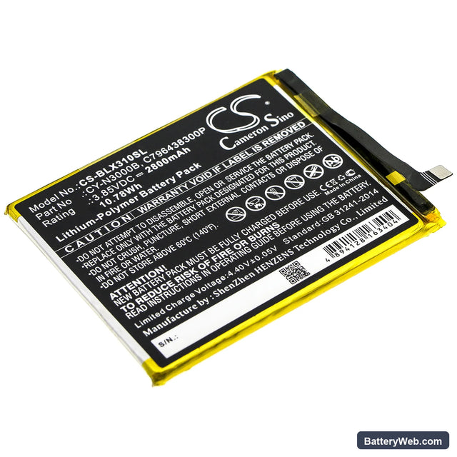 BLU Vivo XI+ Replacement Battery, 3.85V, 2800mAh, Li-Polymer 1