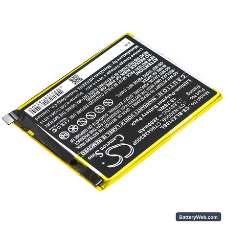 BLU Vivo XI+ Replacement Battery, 3.85V, 2800mAh, Li-Polymer 2
