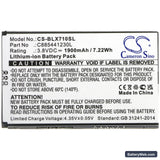 BLU Dash XL Replacement Battery, 3.8V, 1900mAh, Li-ion 3