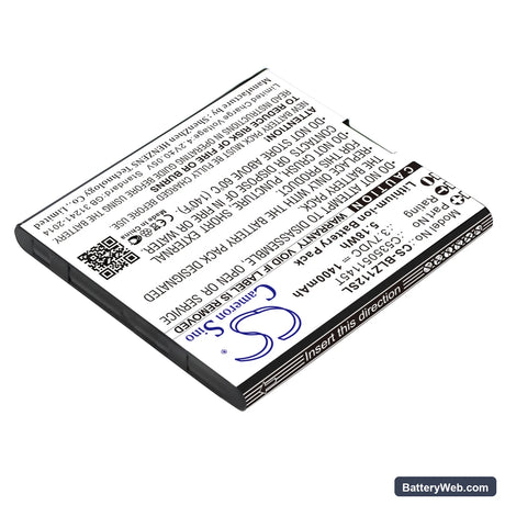 BLU Yezz Replacement Battery, 3.7V, 1400mAh, Li-ion 2