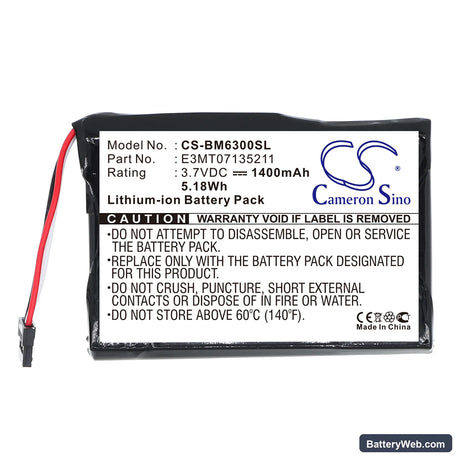 Transonic PNA-3002 Replacement Battery, 3.7V, 1400mAh, Li-ion 3