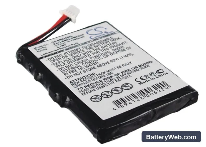 BlueMedia BM6380 Replacement Battery, 3.7V, 1400mAh, Li-ion 1