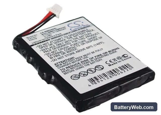 BlueMedia BM6380 Replacement Battery, 3.7V, 1400mAh, Li-ion 1