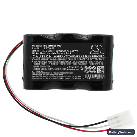 Biomedical Crossvent 3+ Replacement Battery, 7.2V, 5000mAh, Ni-MH 3