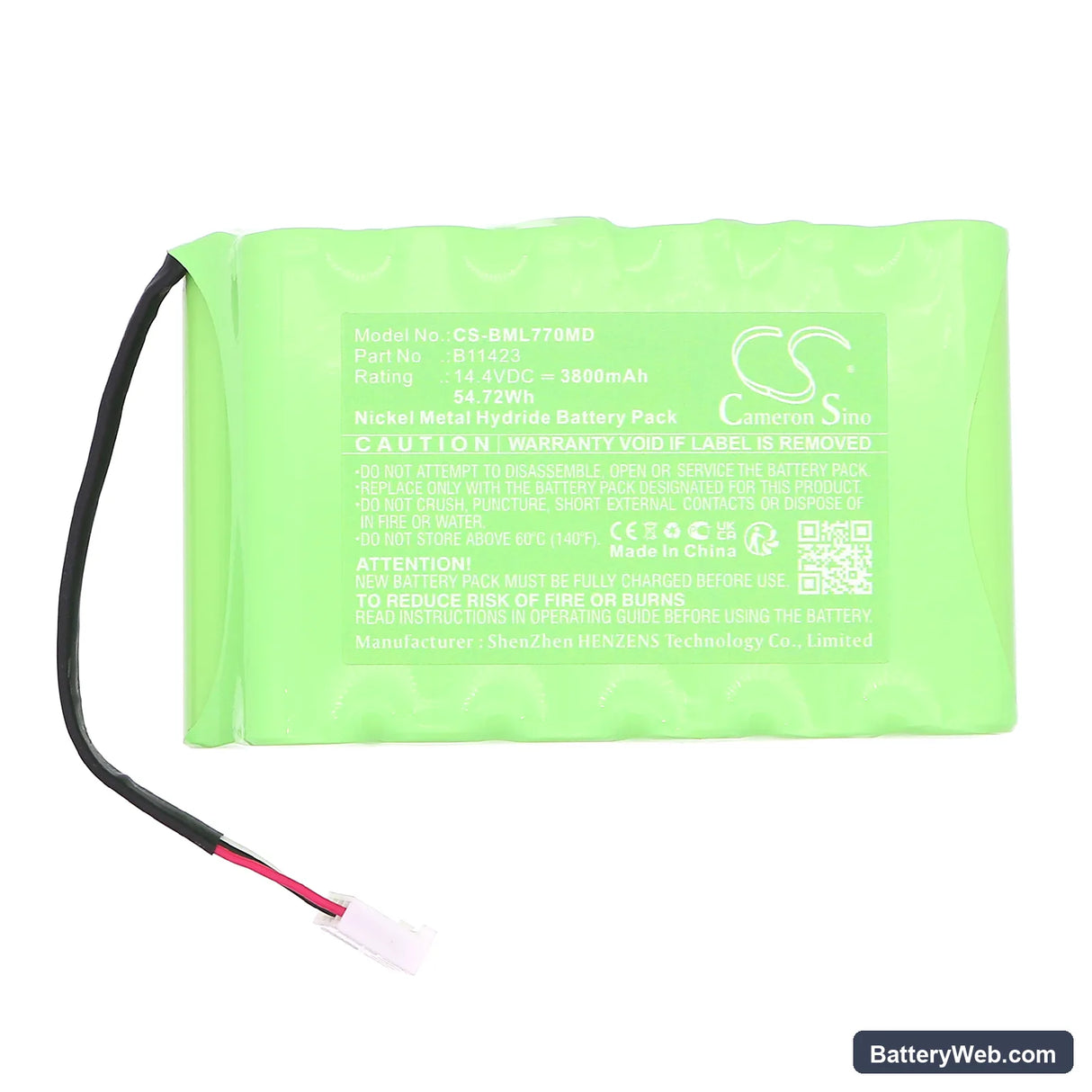 Biomedical Radiometer America ABL 77 Blood Gas Analyzer Replacement Battery, 14.4V, 3800mAh, Ni-MH 3