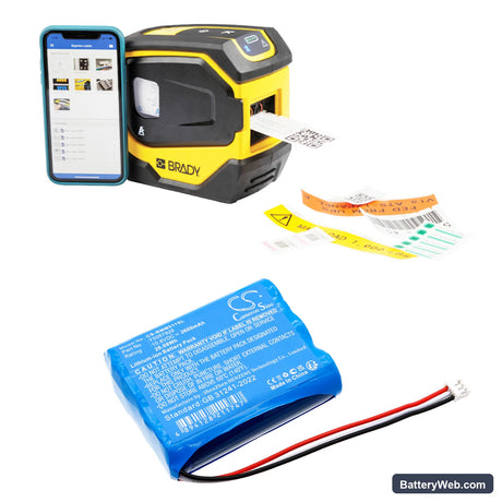 Brady M511 Replacement Battery, 10.8V, 2600mAh, Li-ion 6