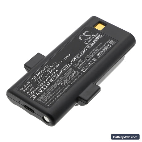 Brady BMP21 Plus Replacement Battery, 7.4V, 2400mAh, Li-ion 1