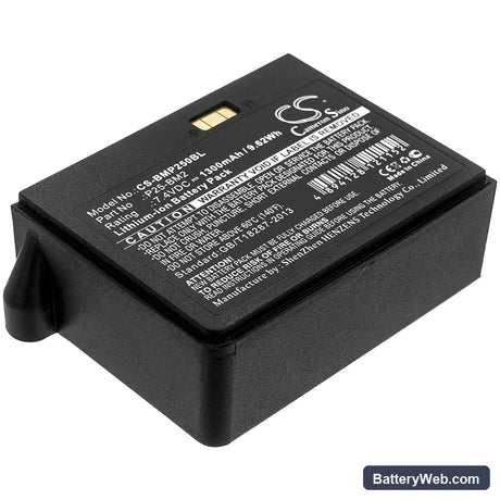 Blue Bamboo P25 Replacement Battery, 7.4V, 1300mAh, Li-ion 1