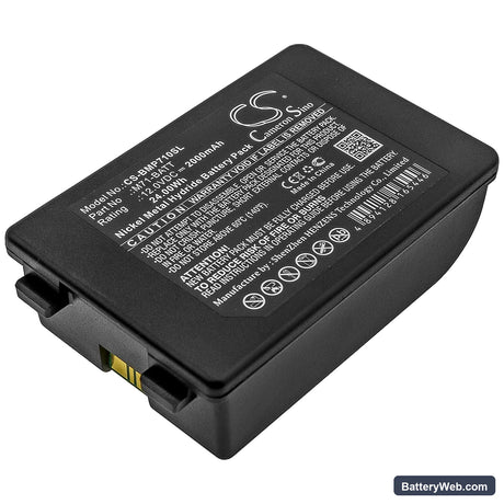 Brady BMP71 Replacement Battery, 12V, 2000mAh, Ni-MH 1