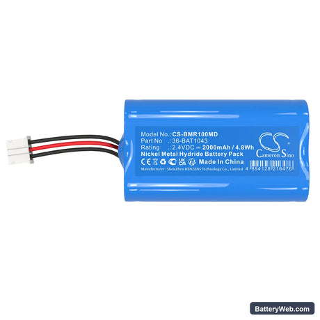 Alaris Micro 1 Spirometer Replacement Battery, 2.4V, 2000mAh, Ni-MH 5