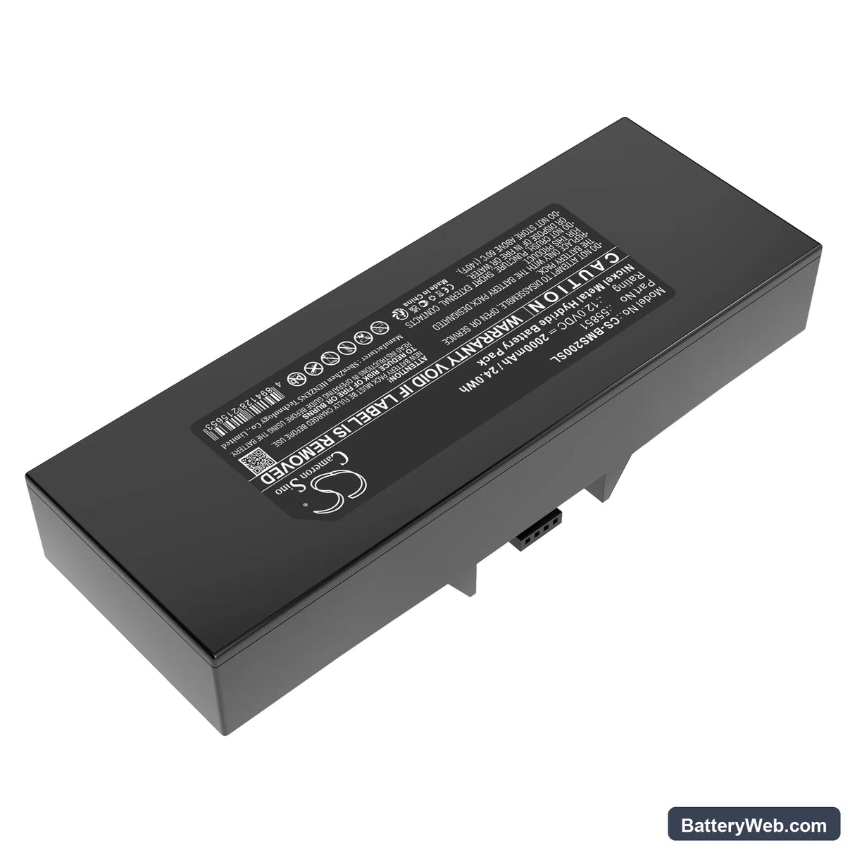 Brady LS2000 Replacement Battery, 12V, 2000mAh, Ni-MH 4