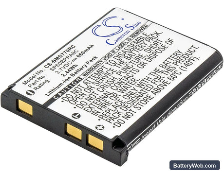 Panasonic KX-TCA285 Replacement Battery, 3.7V, 660mAh, Li-ion 1