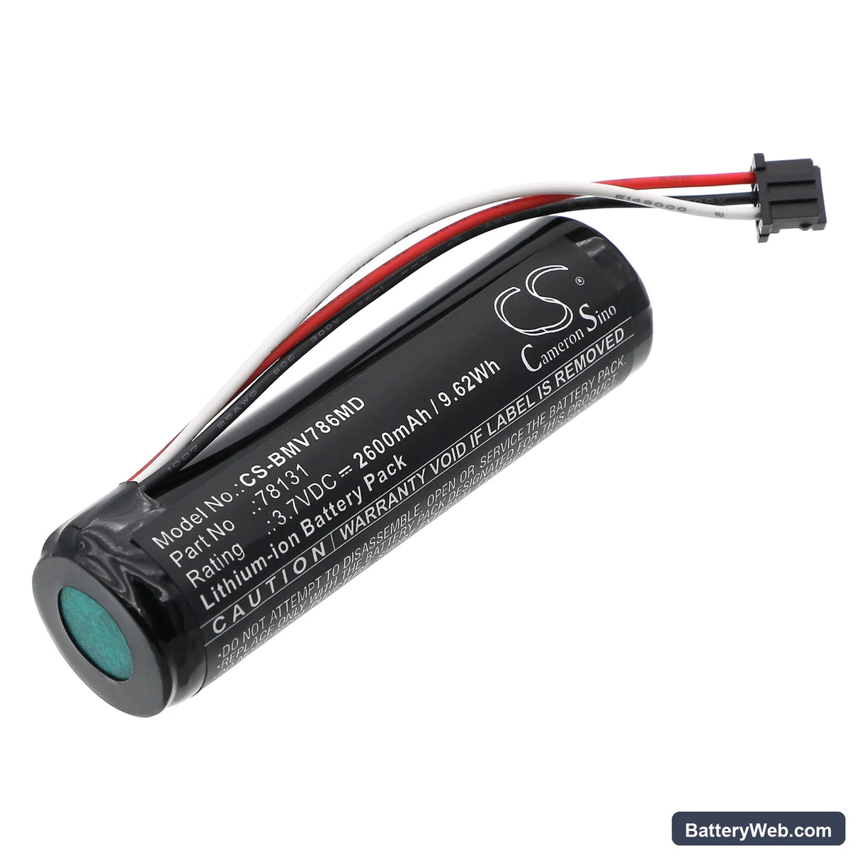 BioControl 78300BC Replacement Battery, 3.7V, 2600mAh, Li-ion 1