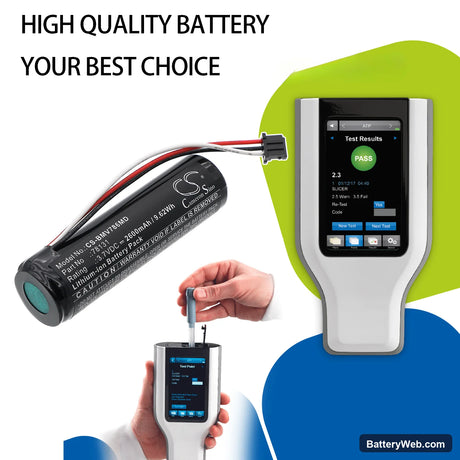 BioControl 78300BC Replacement Battery, 3.7V, 2600mAh, Li-ion 6