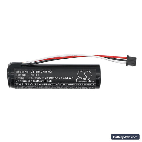 BioControl 78300BC Replacement Battery, 3.7V, 3400mAh, Li-ion 3