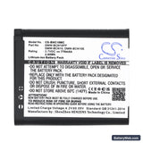 Panasonic Lumix DMC-LF1 Replacement Battery, 3.7V, 770mAh, Li-ion 5