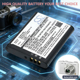 Panasonic Lumix DMC-LF1 Replacement Battery, 3.7V, 770mAh, Li-ion 6