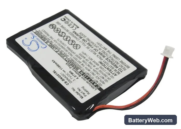 Blaupunkt Navi GPS Replacement Battery, 3.7V, 1100mAh, Li-ion 1