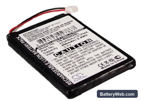 Blaupunkt TravelPilot 100 Replacement Battery, 3.7V, 800mAh, Li-ion 1