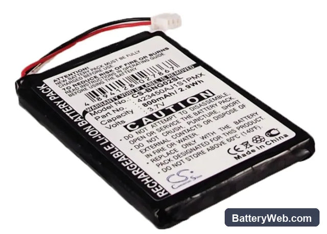 Blaupunkt TravelPilot 100 Replacement Battery, 3.7V, 800mAh, Li-ion 1