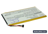 Barnes & Noble NOOK color Replacement Battery, 3.7V, 3200mAh, Li-Polymer 2