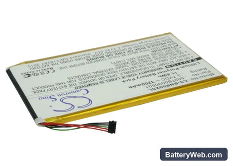 Barnes & Noble NOOK color Replacement Battery, 3.7V, 3200mAh, Li-Polymer 2