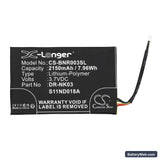 Barnes & Noble Nook Simple Touch Replacement Battery, 3.7V, 2150mAh, Li-Polymer 3