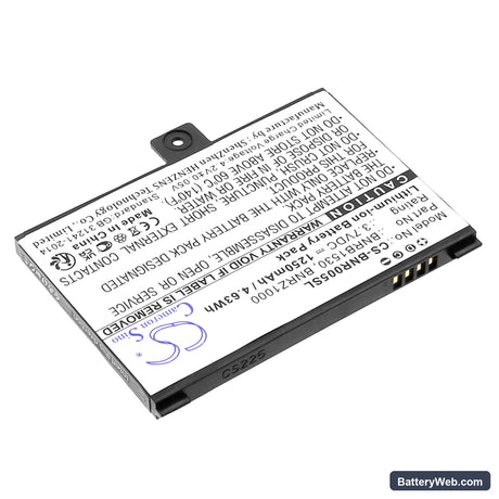 Barnes & Noble 005 Replacement Battery, 3.7V, 1250mAh, Li-ion 2