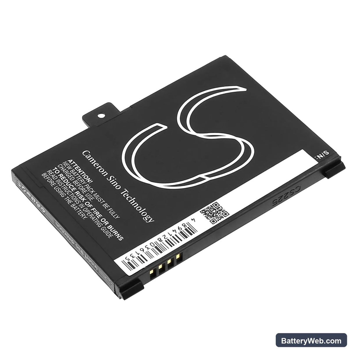 Barnes & Noble 005 Replacement Battery, 3.7V, 1250mAh, Li-ion 3