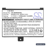 Barnes & Noble 005 Replacement Battery, 3.7V, 1250mAh, Li-ion 5