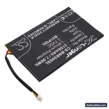 Barnes & Noble Nook Glowlight Replacement Battery, 3.7V, 2150mAh, Li-Polymer 2