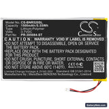 Barnes & Noble GlowLight 3 Replacement Battery, 3.7V, 1500mAh, Li-Polymer 3