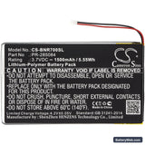 Barnes & Noble GlowLight Plus 7.8 Replacement Battery, 3.7V, 1500mAh, Li-Polymer 3