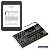 Barnes & Noble GlowLight Plus 7.8 Replacement Battery, 3.7V, 1500mAh, Li-Polymer 6