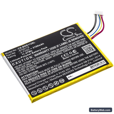 Bang & Olufsen BeoSound Moment Replacement Battery, 3.7V, 3100mAh, Li-Polymer 1
