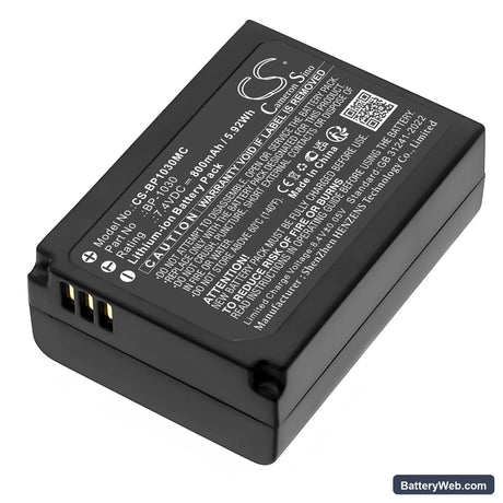 Samsung NX200 Replacement Battery, 7.4V, 800mAh, Li-ion 1