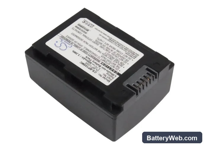 Samsung SMX-F50 Replacement Battery, 3.7V, 900mAh, Li-ion 1