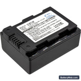 Samsung HMX-S10 Replacement Battery, 3.7V, 1800mAh, Li-ion 1