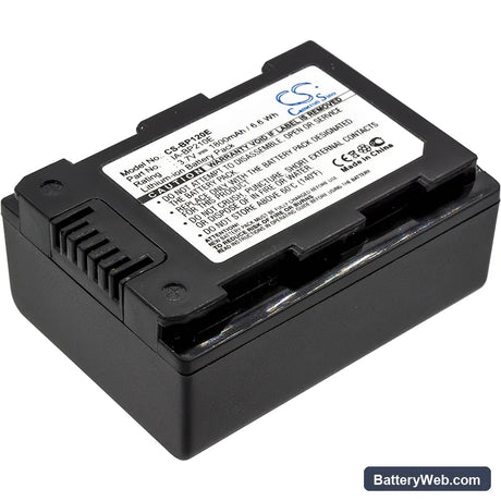 Samsung HMX-S10 Replacement Battery, 3.7V, 1800mAh, Li-ion 1